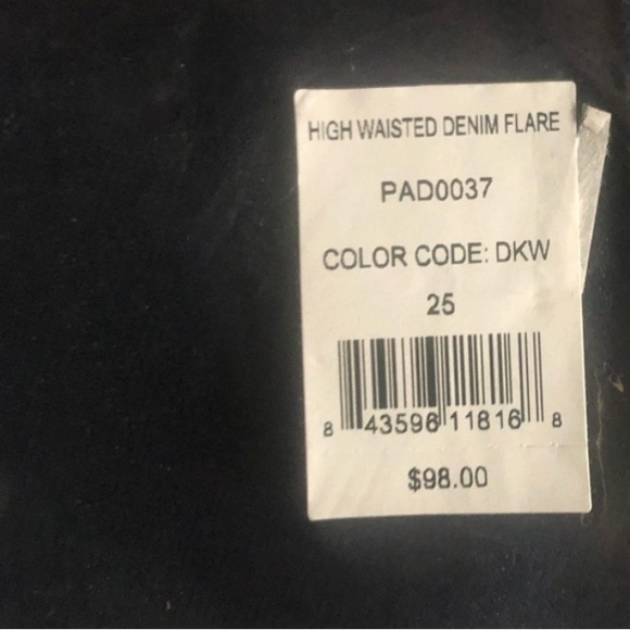 DRAPER JAMES NWT HIGH WAISTED DENIM FLARE JEANS 25 - Picture 3 of 3